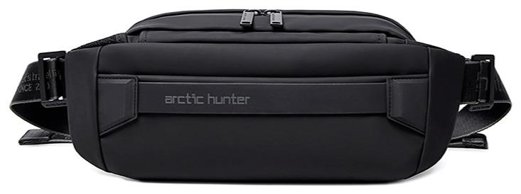 ARCTIC HUNTER Lightweight Waist Money Bag for Men and Women,Crossbody Shoulder Bag Pack,Belt Bag for Travel Walking Running Hiking Cycling, Black - Image 1